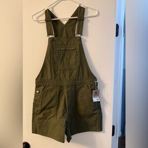 Patagonia Olive Green Overall Shorts / Utility Shortalls